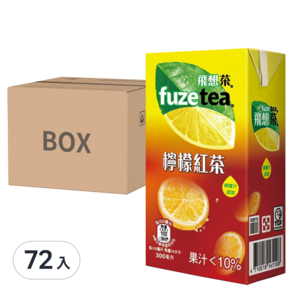 fuzetea 飛想茶 檸檬紅茶, 300ml, 72入