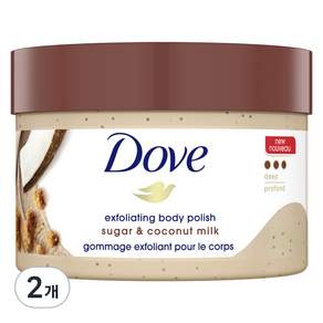 Dove 多芬 糖椰奶磨砂膏, 2個