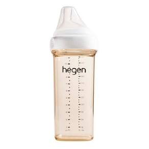 hegen 金色奇蹟PPSU多功能方圓型寬口奶瓶 6個月以上, 透明色, 330ml, 1個