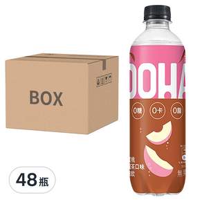 OOHA 氣泡飲 水蜜桃烏龍茶, 500ml, 48瓶