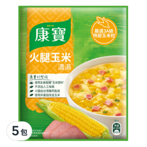 Knorr 康寶 自然原味火腿玉米, 49.7g, 5包
