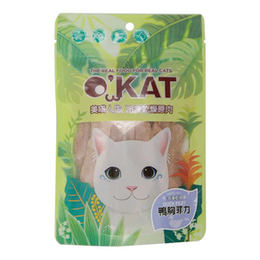 O'KAT 美喵人生 犬貓用 冷凍乾燥原肉, 鴨胸菲力, 40g, 1包