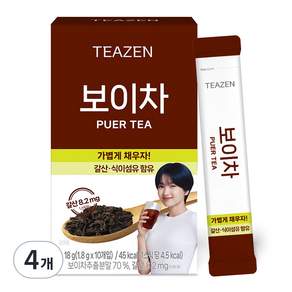 TEAZEN 普洱茶提取物粉, 1.8克, 10入, 4個