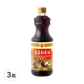 萬家香 極品香菇素蠔油, 1.2kg, 3瓶