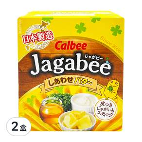 Calbee 卡樂比 Jagabee 加卡比 薯條 幸福奶油 5包入, 75g, 2盒