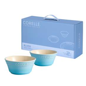 Corelle 康寧 陶瓷麵碗, 藍色, 2個