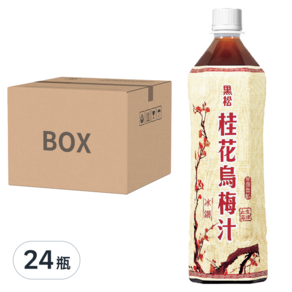 黑松 桂花烏梅汁, 980ml, 24瓶