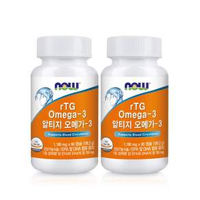 now foods rTG Omega-3膠囊, 90顆, 2罐