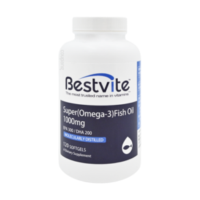 Bestvite 必賜力 超級OMEGA-3魚油膠囊 1.4g, 120顆, 1罐