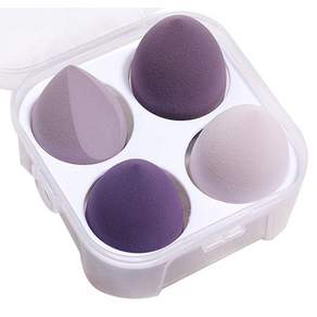 Maffick 美妝蛋4入裝(附贈收納盒), 薰衣草紫, 1組