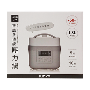 Kinyo 智慧多功能壓力鍋 飯匙 + 量杯 + 電源線 PCO-2600 262 x 230 x 230mm 3160g, 1.8L, 1個