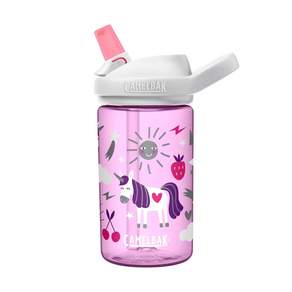 CAMELBAK eddy+ 兒童吸管運動水瓶, 歡樂獨角獸, 400ml, 1個