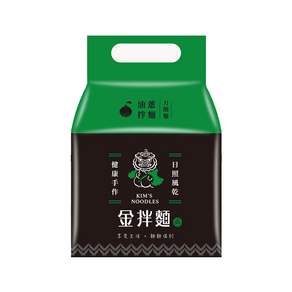 金拌麵 經典油蔥刀削麵 4包, 520g, 1袋