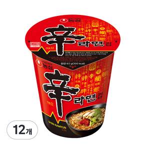 [韓國境內版] Nongshim 農心 杯裝辛拉麵, 12入