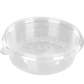 COOK&LOCK 圓形透明醬料碗+透明蓋子 100入, 1套