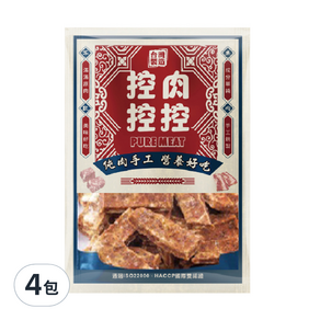 控肉控控 寵物肉乾, 紅藜雞肉餅, 60g, 4包