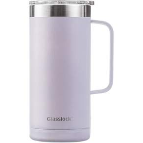 Glasslock 素色保溫保冷馬克杯, 薰衣草紫, 500ml, 1個
