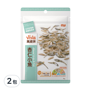 ViVa 萬歲牌 杏仁小魚, 80g, 2包