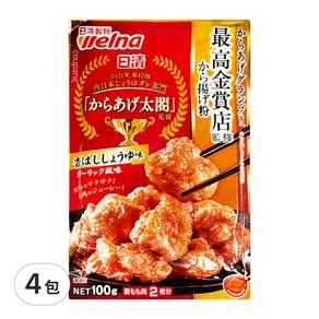 Nisshin Seifun 日清製粉 炸物製粉 香蒜醬油味, 100g, 4包