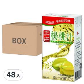 光泉 正庄 楊桃汁, 300ml, 48入