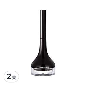 TONYMOLY 媚眼持久眼線膠 3.5g, 01 Black, 2支