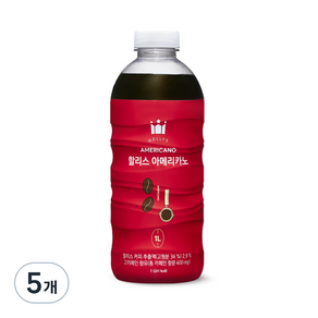 HOLLYS 美式咖啡, 1L, 1個, 5個