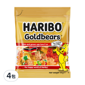 HARIBO 金熊軟糖Q, 14g, 4包