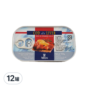 TRITON 鱈魚嫩肝, 120g, 12罐