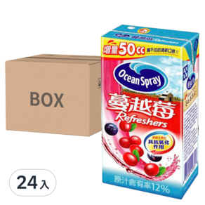 Ocean Spray 優鮮沛 蔓越莓綜合果汁, 300ml, 24入