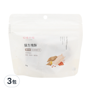 LADY FLAVOR 好味小姐 貓方塊酥, 地瓜藜麥雞肉, 50g, 3包