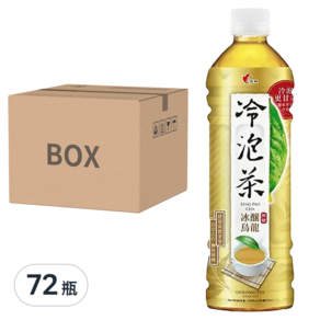 光泉 冷泡茶 冰釀烏龍 無糖, 585ml, 72瓶