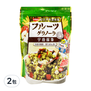 NISSIN 日清 綜合水果穀物脆 宇治抹茶, 500g, 2包