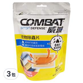 COMBAT 威滅 除蟲片 抽屜用 柑橘 10入, 3包