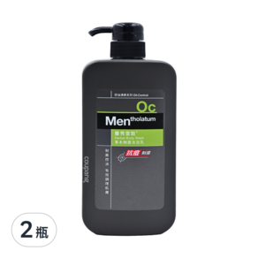 MENTHOLATUM 曼秀雷敦 男士草本制菌沐浴乳, 650ml, 2瓶