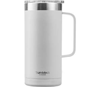 Glasslock Tumblock 不鏽鋼把手隨行杯 500ml, 灰色, 1個