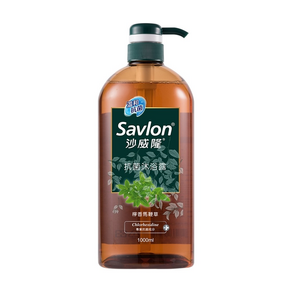 Savlon 沙威隆 抗菌沐浴露 檸香馬鞭草, 1L, 1瓶