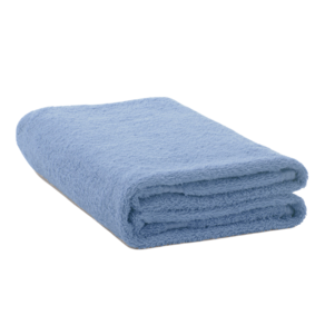 日本桃雪 居家浴巾, 藍色, 1條