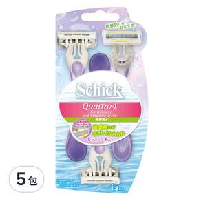 Schick 舒適牌 舒柔仕女輕便刀敏感肌 55g, 3入, 5包