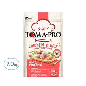 TOMA-PRO 優格 寵物食譜 成犬, 雞肉+米配方, 7kg, 1袋