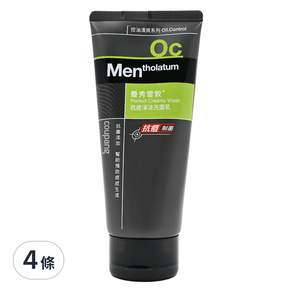 MENTHOLATUM 曼秀雷敦 男士抗痘淨涼洗面乳, 100g, 4條