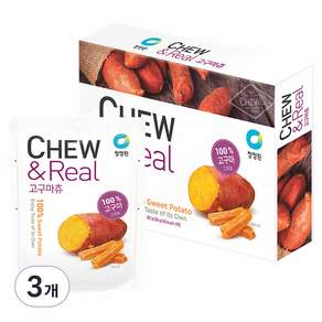 清淨園 Chew&Real地瓜乾, 60g, 3包