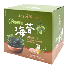 三味屋 100%純橄欖油海苔禮盒 6包入, 1盒, 90g