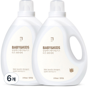 Salrimbaekseo BABY&KIDS嬰幼兒洗衣精, 1950ml, 6瓶