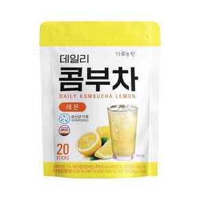 Danongwon 乳酸菌康普茶沖泡飲 檸檬, 5g, 20條, 1袋