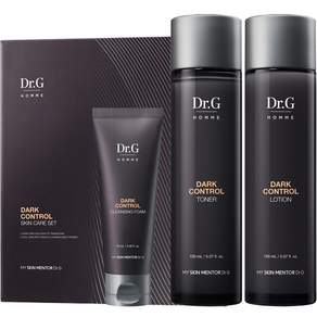 Dr.G Homme 暗黑控制爽膚水 150ml + 乳液 150ml + 潔面泡沫 70ml 套組, 1組