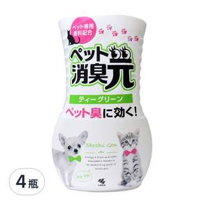 小林製藥 消臭元 室內強力除臭 寵物專用, 400ml, 4瓶