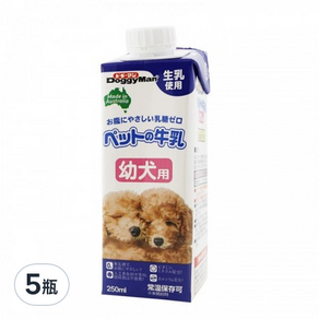 DoggyMan 多格漫 澳洲犬用牛奶 幼犬用, 250ml, 5瓶