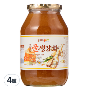 gomgom 蜂蜜薑茶, 1.2kg, 1入, 4罐