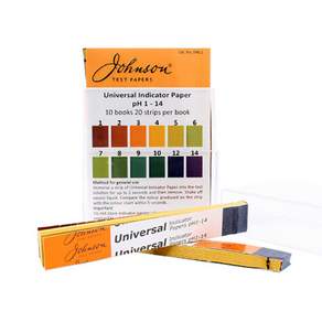 JOHNSEN'S pH酸鹼值測試紙, 淺褐色, 1個