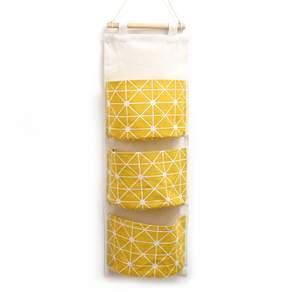 Maket Gamseong 北歐壁掛式多功能收納袋, 黃色的